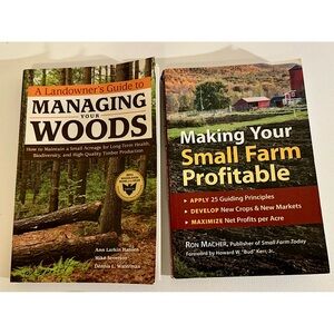 Homesteading & Forestry Books Bundle • Storey Publishing • Small Farm + Woodland